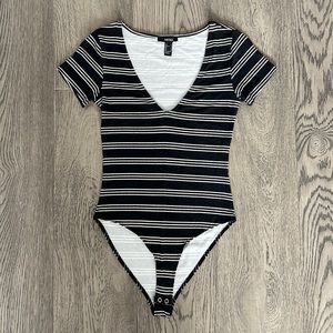 Forever 21 T-shirt Stripped Bodysuit S